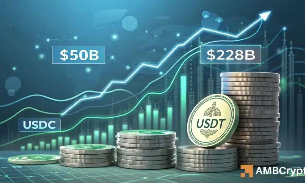 稳定币储备首次突破500亿美元大关——对加密货币价格将有何影响?
